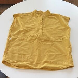 Figs Yellow Sleeveless Tunic Top